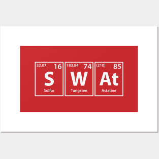 Swat (S-W-At) Periodic Elements Spelling Posters and Art